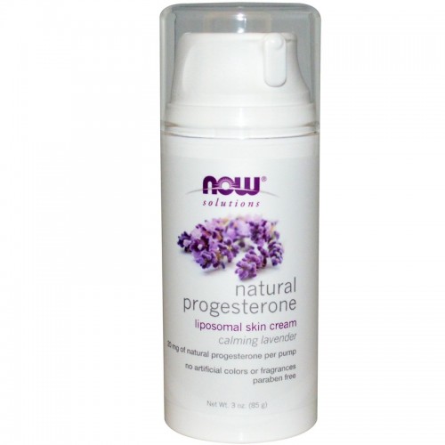 Now Progesterone Skin Cream with Lavender,3OZ 