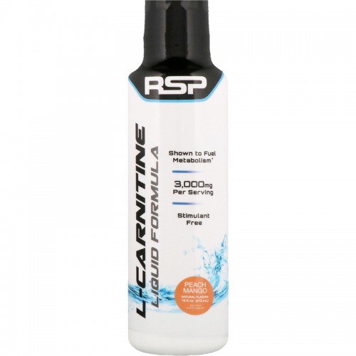RSP L-CARNITINE LIQUID FORMULA 3000MG#473ML (PEACH MANGO)