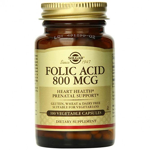 SOLGAR FOLIC ACID 800MCG #100