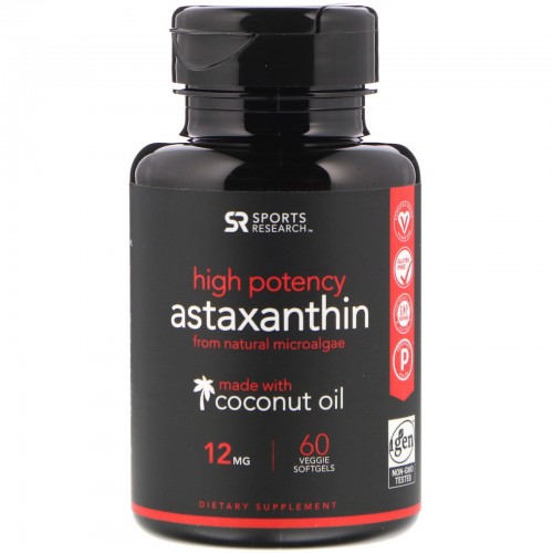 SPORTS RESEARCH ASTAXANTHIN 12MG#60