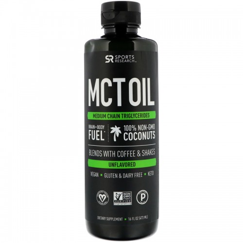 sports research mct oil unflavored 473ml