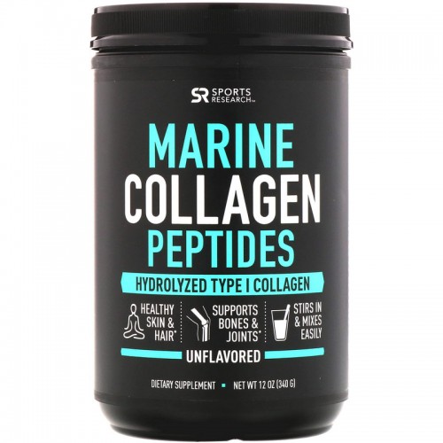 SPORTS RESEARCH MARINE COLLAGEN PEPTIDES #0.75LB (JOINT +SKIN)
