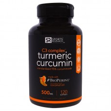 SPORTS RESEARCH TURMERIC CURCUMIN 500MG #120
